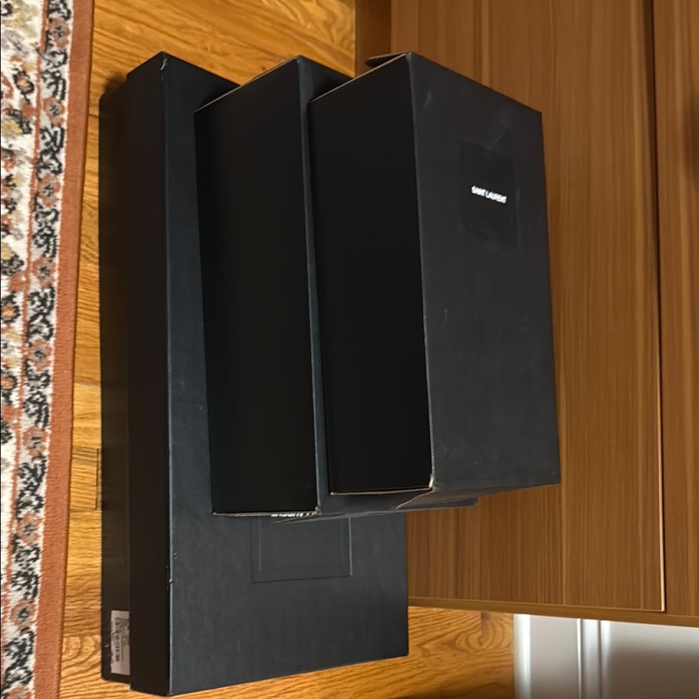 Saint Laurent Black Shoe Boxes